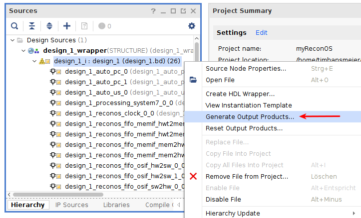 Generate output products